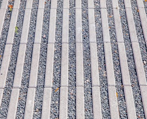 Weg gepflastert Weg gepflastert