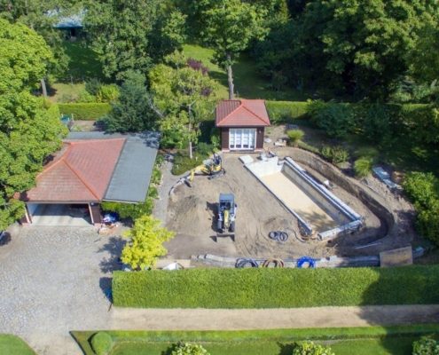 Gartenbau Sicht von oben