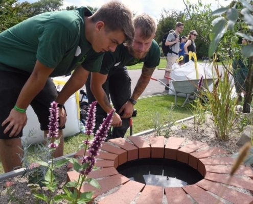 Hendrik Pauli und an Kloster, PGG-Azubi-Team