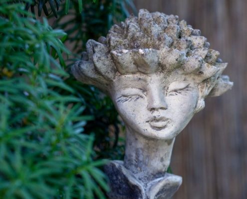 Stadtgarten Skulptur Eine Frauenskulptur