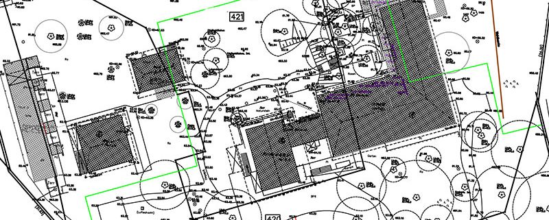 Beispiel Vermesserplan Garten